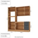 Ver imagem 3 de Cozinha Compacta Planejada 3 Peças 1 Aéreo 1 Balcão 1 Paneleiro Torre Quente Soho CabeCasa MadeiraOriginals Madeiraori