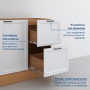 Ver imagem 7 de Cozinha Compacta Planejada 3 Peças 1 Aéreo 1 Balcão 1 Paneleiro Torre Quente Soho CabeCasa MadeiraOriginals Madeiraori