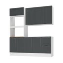 Ver imagem 2 de Cozinha Compacta 3 Peças 1 Aéreo 1 Balcão 1 Paneleiro Torre Quente Soho CabeCasa MadeiraOriginals