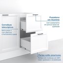 Ver imagem 7 de Cozinha Compacta Planejada 3 Peças 1 Aéreo 1 Balcão 1 Paneleiro Torre Quente Soho CabeCasa MadeiraOriginals Madeiraori