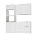 Ver imagem 2 de Cozinha Compacta 3 Peças 1 Aéreo 1 Balcão 1 Paneleiro Torre Quente Soho CabeCasa MadeiraOriginals