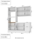 Ver imagem 3 de Cozinha Compacta 3 Peças 1 Aéreo 1 Balcão 1 Paneleiro Torre Quente Soho CabeCasa MadeiraOriginals