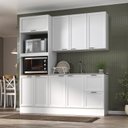 Ver imagem 1 de Cozinha Compacta 3 Peças 1 Aéreo 1 Balcão 1 Paneleiro Torre Quente Soho CabeCasa MadeiraOriginals