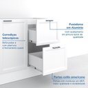 Ver imagem 7 de Cozinha Compacta 3 Peças 1 Aéreo 1 Balcão 1 Paneleiro Torre Quente Soho CabeCasa MadeiraOriginals