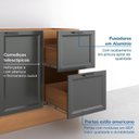 Ver imagem 6 de Cozinha Compacta Planejada 4 Peças 2 Aéreos 1 Balcão 1 Paneleiro Torre Quente Soho CabeCasa MadeiraOriginals Madeiraor