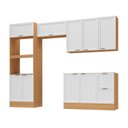 Ver imagem 2 de Cozinha Compacta 4 Peças 2 Aéreos 1 Balcão 1 Paneleiro Torre Quente Soho CabeCasa MadeiraOriginals