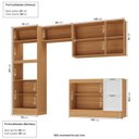 Ver imagem 3 de Cozinha Compacta Planejada 4 Peças 2 Aéreos 1 Balcão 1 Paneleiro Torre Quente Soho CabeCasa MadeiraOriginals Madeiraor