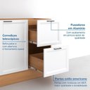 Ver imagem 7 de Cozinha Compacta Planejada 4 Peças 2 Aéreos 1 Balcão 1 Paneleiro Torre Quente Soho CabeCasa MadeiraOriginals Madeiraor