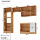 Ver imagem 7 de Cozinha Compacta 4 Peças 2 Aéreos 1 Balcão 1 Paneleiro Torre Quente Soho CabeCasa MadeiraOriginals
