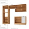 Cozinha Compacta 4 Peças 2 Aéreos 1 Balcão 1 Paneleiro Torre Quente Soho CabeCasa MadeiraOriginals - 7