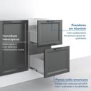 Ver imagem 5 de Cozinha Compacta Planejada 4 Peças 2 Aéreos 1 Balcão 1 Paneleiro Torre Quente Soho CabeCasa MadeiraOriginals Madeiraor