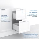 Ver imagem 7 de Cozinha Compacta 4 Peças 2 Aéreos 1 Balcão 1 Paneleiro Torre Quente Soho CabeCasa MadeiraOriginals