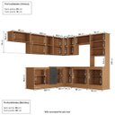 Ver imagem 3 de Cozinha Compacta Planejada 10 Peças 5 Aéreos 4 Balcões 1 Paneleiro Duplo Soho CabeCasa MadeiraOriginals Madeiraorigina