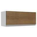 Ver imagem 1 de Armário De Cozinha Aéreo 100% MDF 80 cm 1 Porta Branco/Rustic Acordes Madesa