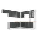 Ver imagem 3 de Cozinha Compacta Planejada 10 Peças 5 Aéreos 4 Balcões 1 Paneleiro Duplo Soho CabeCasa MadeiraOriginals Madeiraorigina