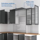 Ver imagem 5 de Cozinha Compacta Planejada 10 Peças 5 Aéreos 4 Balcões 1 Paneleiro Duplo Soho CabeCasa MadeiraOriginals Madeiraorigina