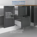 Ver imagem 5 de Cozinha Compacta 10 Peças 5 Aéreos 4 Balcões 1 Paneleiro Duplo Soho CabeCasa MadeiraOriginals