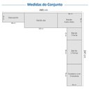 Ver imagem 4 de Cozinha Compacta Planejada 10 Peças 5 Aéreos 4 Balcões 1 Paneleiro Duplo Soho CabeCasa MadeiraOriginals Madeiraorigina