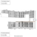 Ver imagem 3 de Cozinha Compacta Planejada 10 Peças 5 Aéreos 4 Balcões 1 Paneleiro Duplo Soho CabeCasa MadeiraOriginals Madeiraorigina