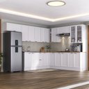 Ver imagem 1 de Cozinha Compacta Planejada 10 Peças 5 Aéreos 4 Balcões 1 Paneleiro Duplo Soho CabeCasa MadeiraOriginals Madeiraorigina