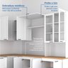 Cozinha Compacta 10 Peças 5 Aéreos 4 Balcões 1 Paneleiro Duplo Soho CabeCasa MadeiraOriginals - 4
