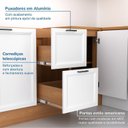 Ver imagem 7 de Cozinha Compacta Planejada 7 Peças 3 Aéreos 3 Balcões 1 Paneleiro Torre Quente Soho CabeCasa MadeiraOriginals Madeirao