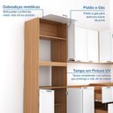 Ver imagem 7 de Cozinha Compacta 7 Peças 3 Aéreos 3 Balcões 1 Paneleiro Torre Quente Soho CabeCasa MadeiraOriginals