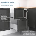 Ver mais imagens de Cozinha Compacta 7 Peças 3 Aéreos 3 Balcões 1 Paneleiro Torre Quente Soho CabeCasa MadeiraOriginals