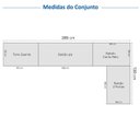 Ver imagem 5 de Cozinha Compacta Planejada 7 Peças 3 Aéreos 3 Balcões 1 Paneleiro Torre Quente Soho CabeCasa MadeiraOriginals Madeirao