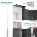 Ver imagem 6 de Cozinha Compacta Planejada 7 Peças 3 Aéreos 3 Balcões 1 Paneleiro Torre Quente Soho CabeCasa MadeiraOriginals Madeirao