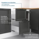 Ver mais imagens de Cozinha Compacta Planejada 7 Peças 3 Aéreos 3 Balcões 1 Paneleiro Torre Quente Soho CabeCasa MadeiraOriginals Madeirao