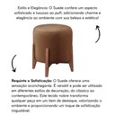 Ver imagem 2 de Puff Decorativo Redondo Eloá Suede Capuccino
