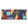 Tapete BBB Para Yoga Academia Colorido 60cm x 166cm - 1