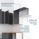 Ver imagem 5 de Cozinha Compacta Planejada 8 Peças 5 Aéreos 3 Balcões Soho CabeCasa MadeiraOriginals Cinza/Branco/Gra