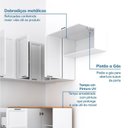 Ver imagem 6 de Cozinha Compacta Planejada 8 Peças 5 Aéreos 3 Balcões Soho CabeCasa MadeiraOriginals Branco