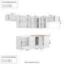 Ver imagem 4 de Cozinha Compacta Planejada 8 Peças 5 Aéreos 3 Balcões Soho CabeCasa MadeiraOriginals Branco