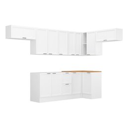 Cozinha Compacta 8 Peças 5 Aéreos 3 Balcões Soho Cabecasa Madeiramadeira - 2