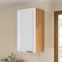 Ver imagem 1 de Armário Aéreo Planejado 1 Porta 41cm Soho CabeCasa MadeiraOriginals Branco/Freijó