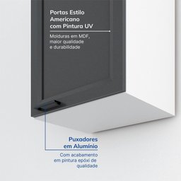 Armário Aéreo 1 Porta 41cm Soho CabeCasa MadeiraMadeira - 3