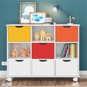 Ver imagem 1 de Nicho Organizador com Rodinhas Portland Branco com Gavetas Brancas e Coloridas