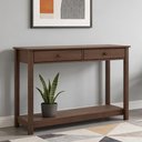 Ver imagem 4 de Aparador Madeira Maciça para Sala 2 Gavetas 120cm Ethos F06 Café - Lyam Decor