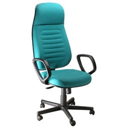 Cadeira Presidente Apoio De Cabeça Linha Blenda Azul - 1