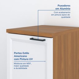 Balcão 1 Porta 41cm com Tampo Soho Cabecasa Madeiramadeira - 7