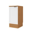 Ver imagem 2 de Balcão Planejado 1 Porta 41cm com Tampo Soho CabeCasa MadeiraOriginals Branco/Freijó
