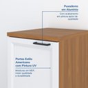 Ver imagem 6 de Balcão Planejado 1 Porta 41cm com Tampo Soho CabeCasa MadeiraOriginals Branco/Freijó