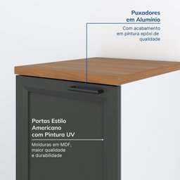 Balcão 1 Porta 41cm com Tampo Soho Cabecasa Madeiramadeira - 7