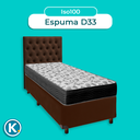 Ver imagem 4 de Cama + Box Marrom e Colchão Ortobom D33 Solteiro - Iso100 + Cabeceira
