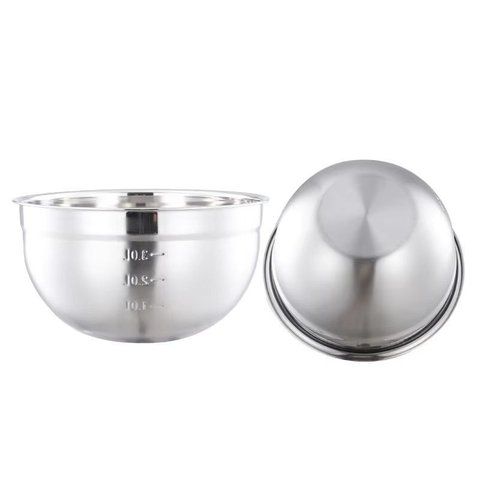 Tigela Bowl Pro Aço Inox 3 Litros 26x14cm Frg4106