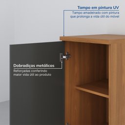 Balcão 1 Porta 41cm com Tampo Soho Cabecasa Madeiramadeira - 6