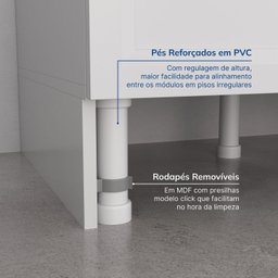 Balcão 1 Porta 41cm com Tampo Soho Cabecasa Madeiramadeira - 5